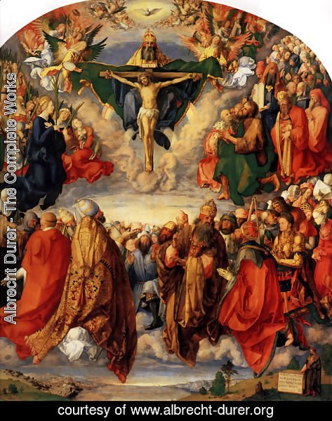 Albrecht Durer - Adoration of the Trinity (or Landauer Altar)