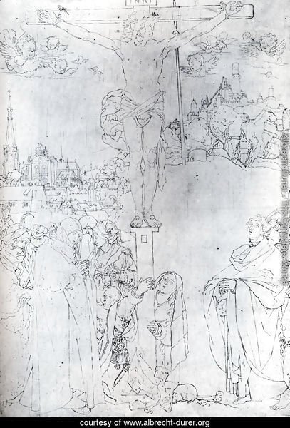 Crucifixion With Many Figures
