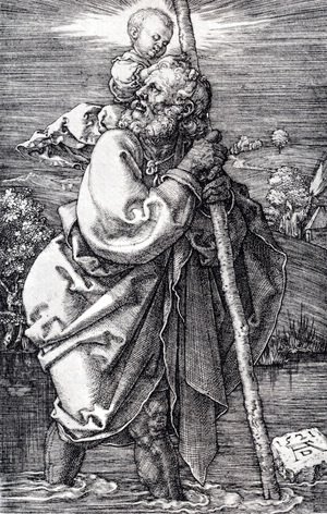 Albrecht Durer - St. Christopher Facing To The Left