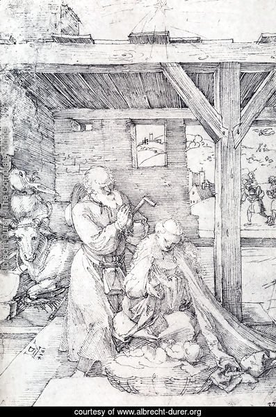 The Nativity: Adoration Of The Christ Child In The Stables with The Virgin And St. Joseph
