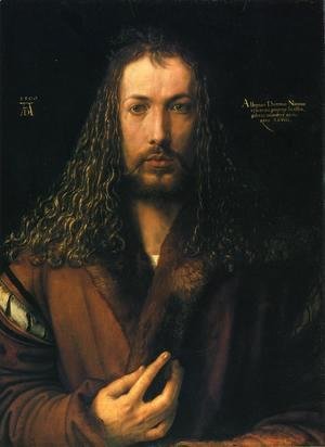 Self Portrait in a Fur-Collard Robe