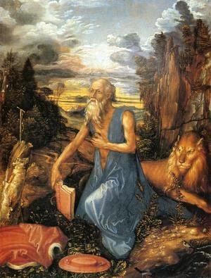 Albrecht Durer - St. Jerome in the Wilderness
