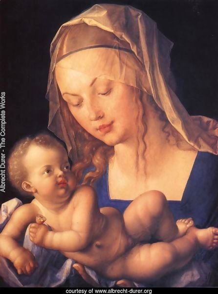 Virgin and Child with Half a Pear