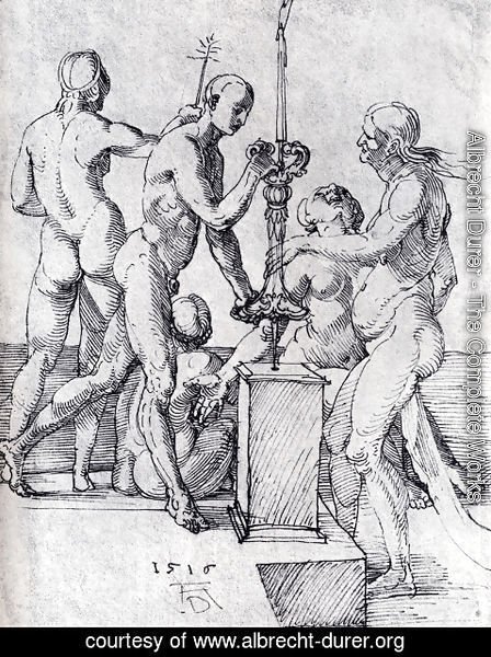 Albrecht Durer - Male And Female Nudes