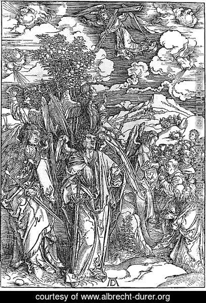 Albrecht Durer - Angels Restraining the Four Winds