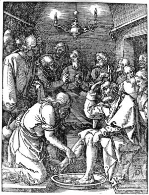 Albrecht Durer - Christ Washing the Feet of St. Peter