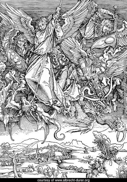 St.Michael and his Angels Fight the Dragon