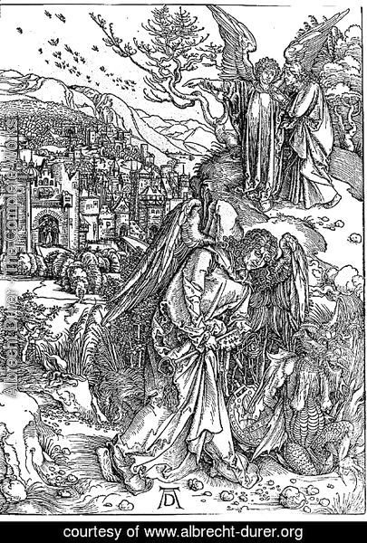 Albrecht Durer - The Angel with the Key to the Pit