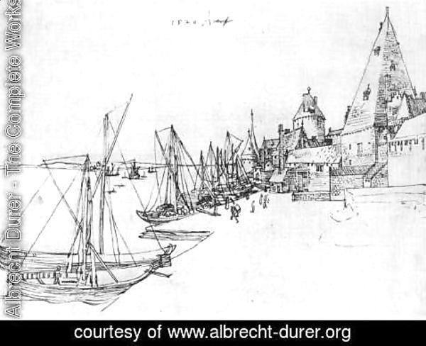Albrecht Durer - Antwerp Harbour