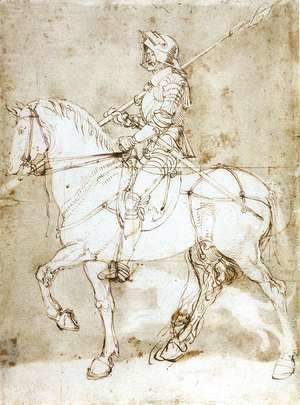 Albrecht Durer - Knight on Horseback