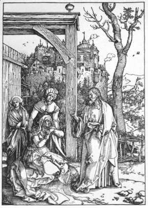 Albrecht Durer - Life of the Virgin, 16. Christ Taking Leave of his Mother
