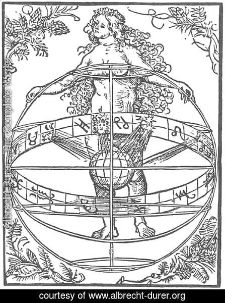 Albrecht Durer - Nude Woman with the Zodiac