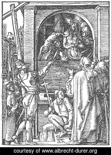 Albrecht Durer - Small Passion, 19. Christ Shown to the People