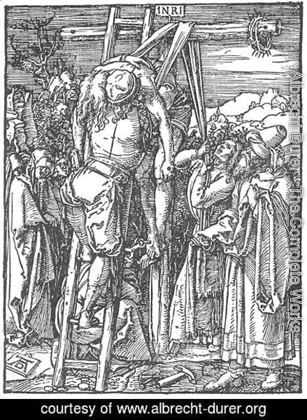 Albrecht Durer - Small Passion, 26. The Descent from the Cross