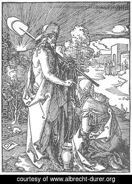 Albrecht Durer - Small Passion, 31. Christ Appears to Mary Magdalene