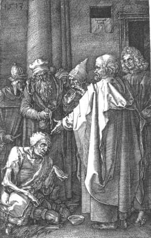 Albrecht Durer - St Peter and St John Healing the Cripple (No. 16)
