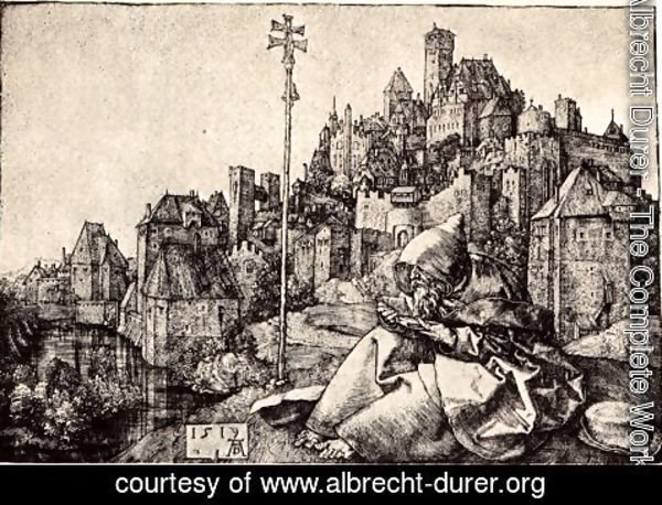Albrecht Durer - St. Anthony At the City