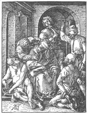 Albrecht Durer - Small Passion 14. The Mocking of Christ