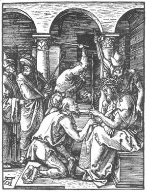 Albrecht Durer - Small Passion 18. Christ Being Crowned with Thorns