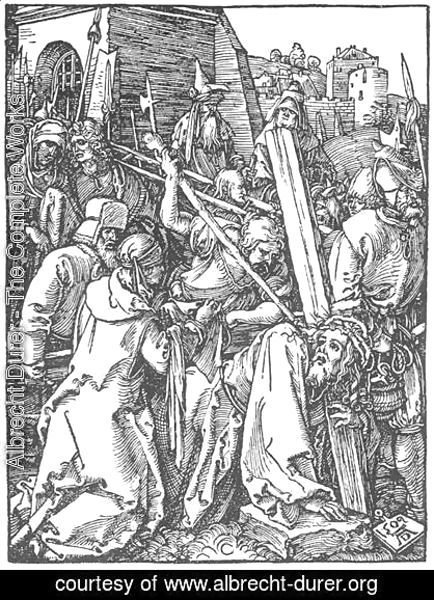 Albrecht Durer - Small Passion 21. Christ Bearing the Cross