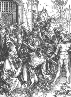 Albrecht Durer - The Large Passion 5. Christ Bearing the Cross