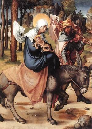Albrecht Durer - The Seven Sorrows of the Virgin The Flight into Egypt