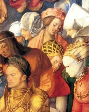 Albrecht Durer - The Adoration of the Trinity (detail) 4