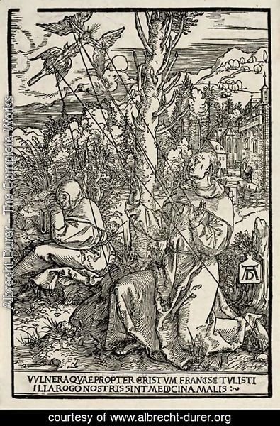 Albrecht Durer - Saint Francis receiving the Stigmata
