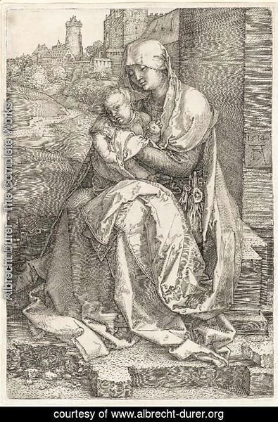 The Virgin and Child seated by a Wall