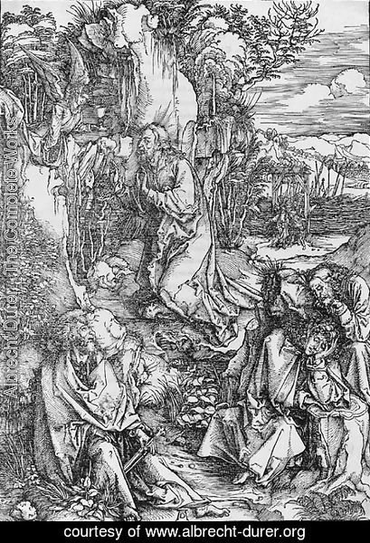 Albrecht Durer - The Agony in the Garden, from The Large Passion