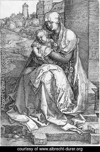 Albrecht Durer - The Virgin and Child Seated by a Wall 2