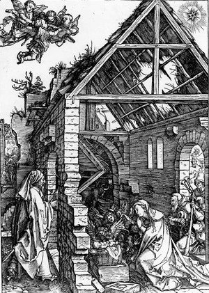Albrecht Durer - The Nativity, from The Life of the Virgin