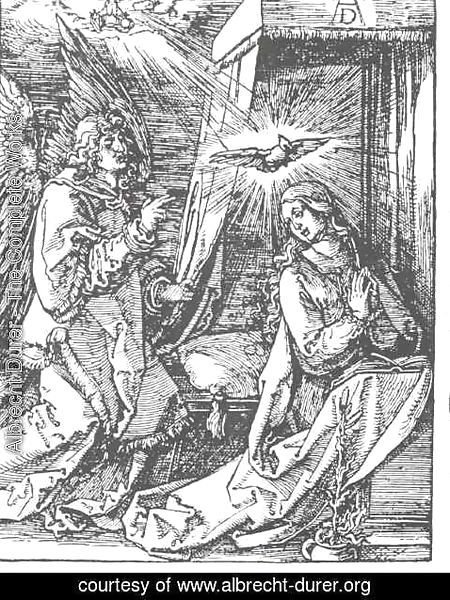 Albrecht Durer - The Annunciation, From The Small Passion