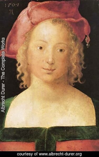 Albrecht Durer - Portrait of a young girl with red cap