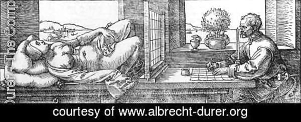 Albrecht Durer - Draughtsman Drawing a Recumbent Woman