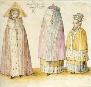 Albrecht Durer - Three Mighty Ladies from Livonia