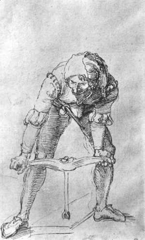 Albrecht Durer - Study of a man with a Drill