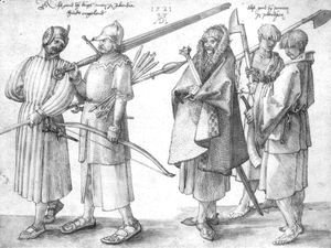 Albrecht Durer - Irish soldiers and peasants