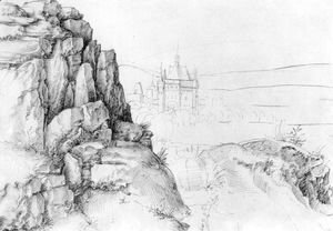 Albrecht Durer - Rock study of hikers