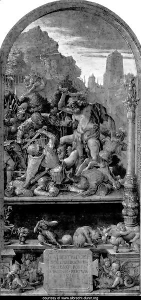 Design for the Fugger Chapel in Augsburg Samson fighting the Philistines