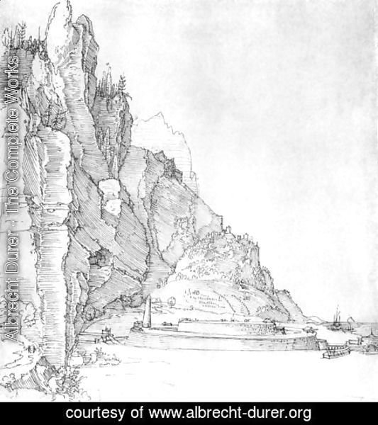 Albrecht Durer - Fort between mountains and sea