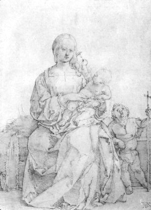 Albrecht Durer - Madonna and Child with John the Baptist