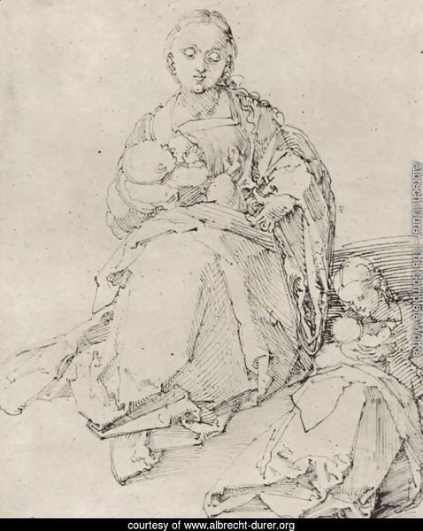 Study sheet with Mary and Child