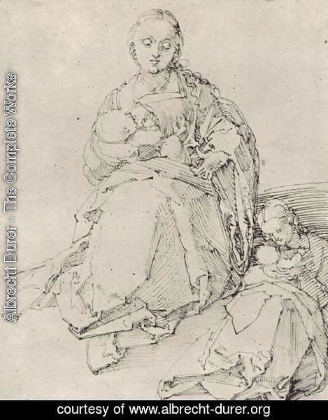 Albrecht Durer - Study sheet with Mary and Child