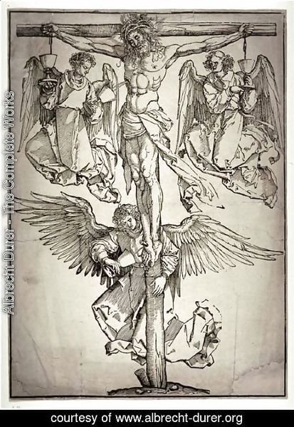 Albrecht Durer - Christ on the Cross with Three Angels 2