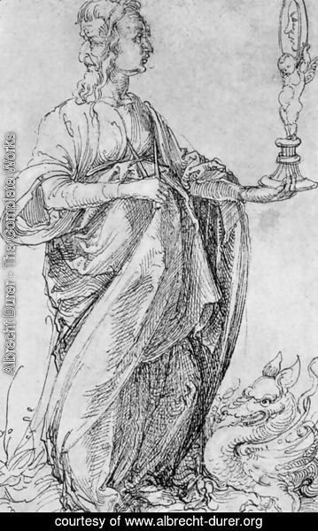 Albrecht Durer - Drawing from the Tarot  Prudence
