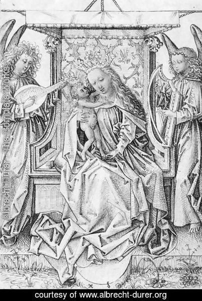 Albrecht Durer - Madonna and Child with musical angels