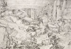 Albrecht Durer - Christ On The Mount Of Olives 1521
