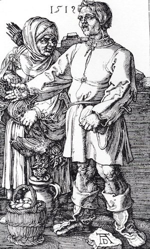Albrecht Durer - The Peasant And His Wife At Market
