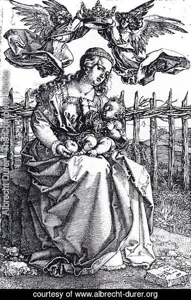 Albrecht Durer - Madonna Crowned By Two Angels